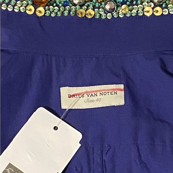 Dries Van Noten Clavelly Degrade Beaded Shirt size 40/us size 8 - Picture 10 of 11